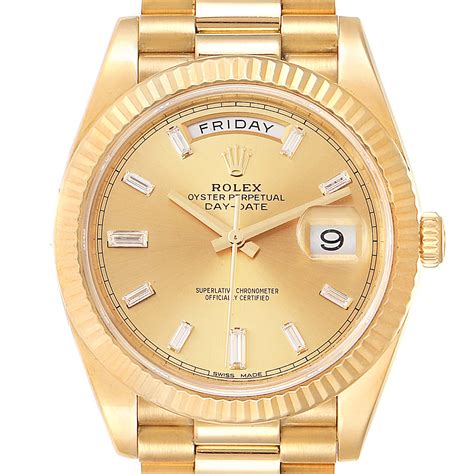 diamond gold rolex 18k|rolex date 40 228238.